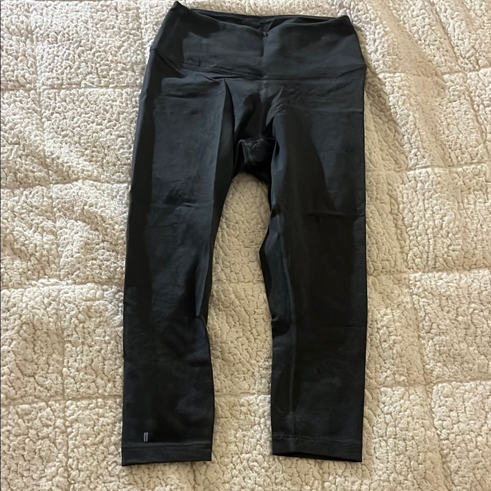 Nobull dark green/grey heather leggings 21” mid-rise